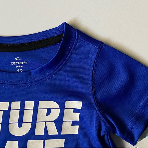 Football Shirt Size 12 Months NWT Future Draft Pick New Carter’s Blue Baby - Picture 4 of 10